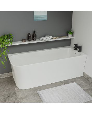 Lesina Freestanding Corner Bath, Right Handed, 1700 (L) x 750 (W)