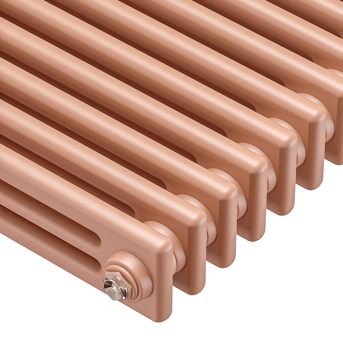 1800 x 203mm 'Pick A Pastel' Vertical Traditional 3 Column Radiator