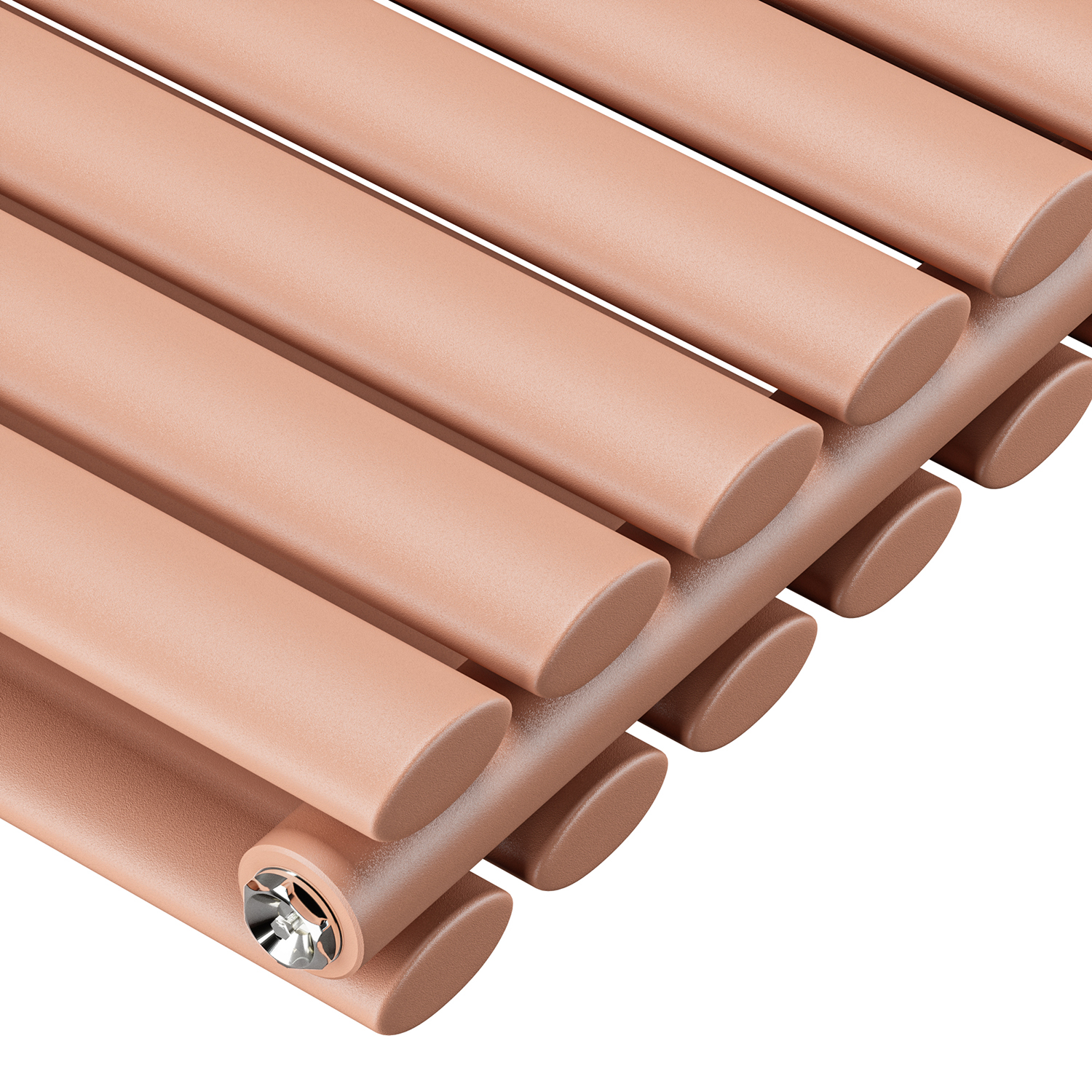 1600 x 472mm 'Pick A Pastel' Double Oval Tube Vertical Radiator