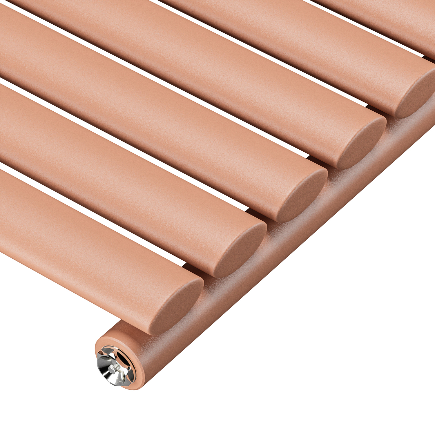 1600 x 236mm 'Pick A Pastel' Single Oval Tube Vertical Radiator