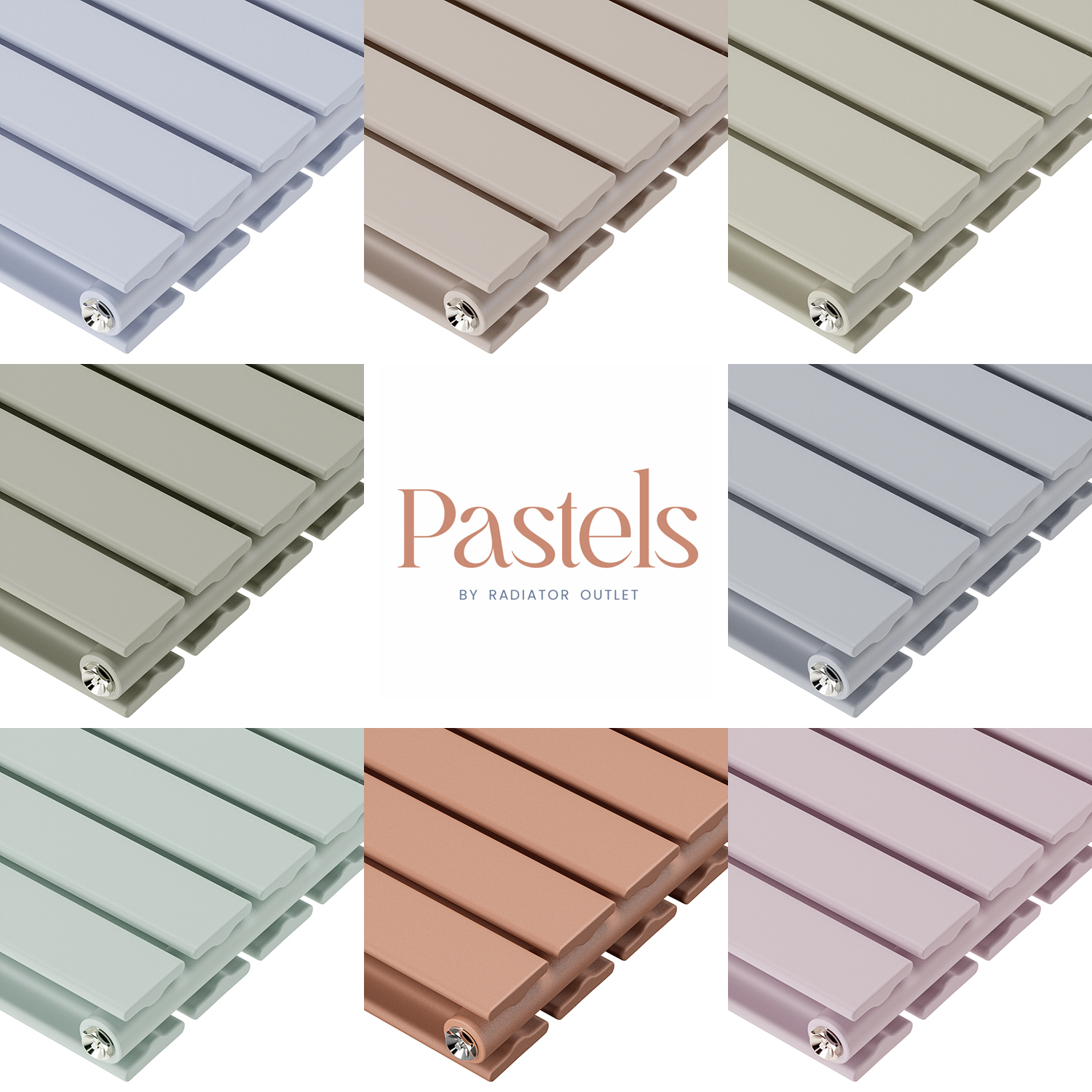 1600 x 280mm 'Pick A Pastel' Double Flat Panel Vertical Radiator