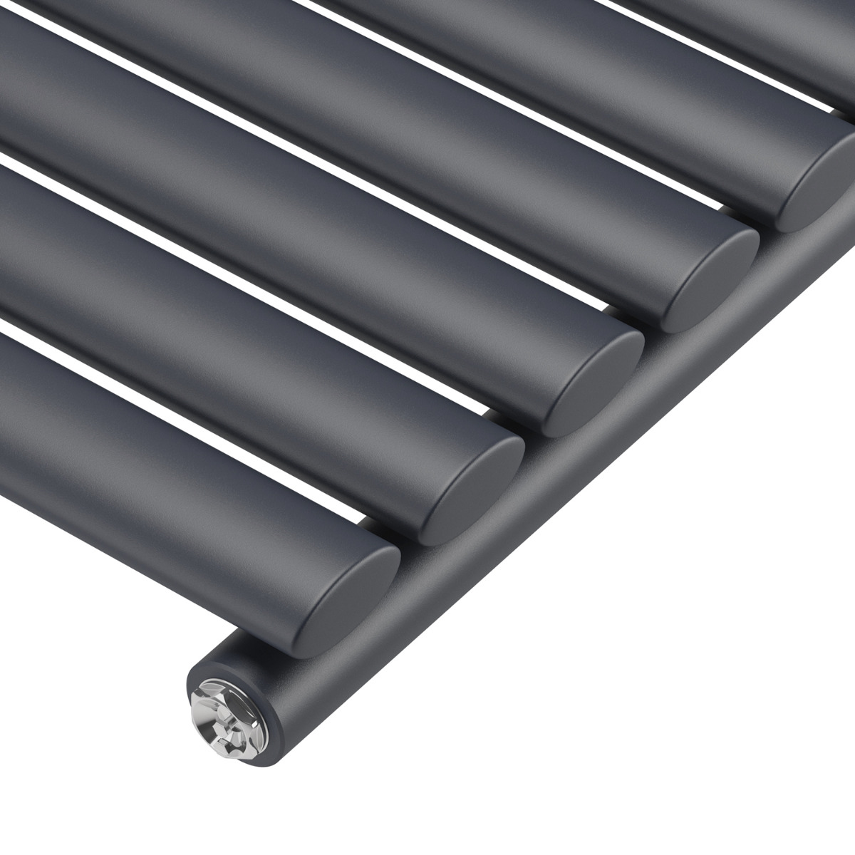1600 x 590mm 'Accent Collection' Single Oval Tube Vertical Radiator