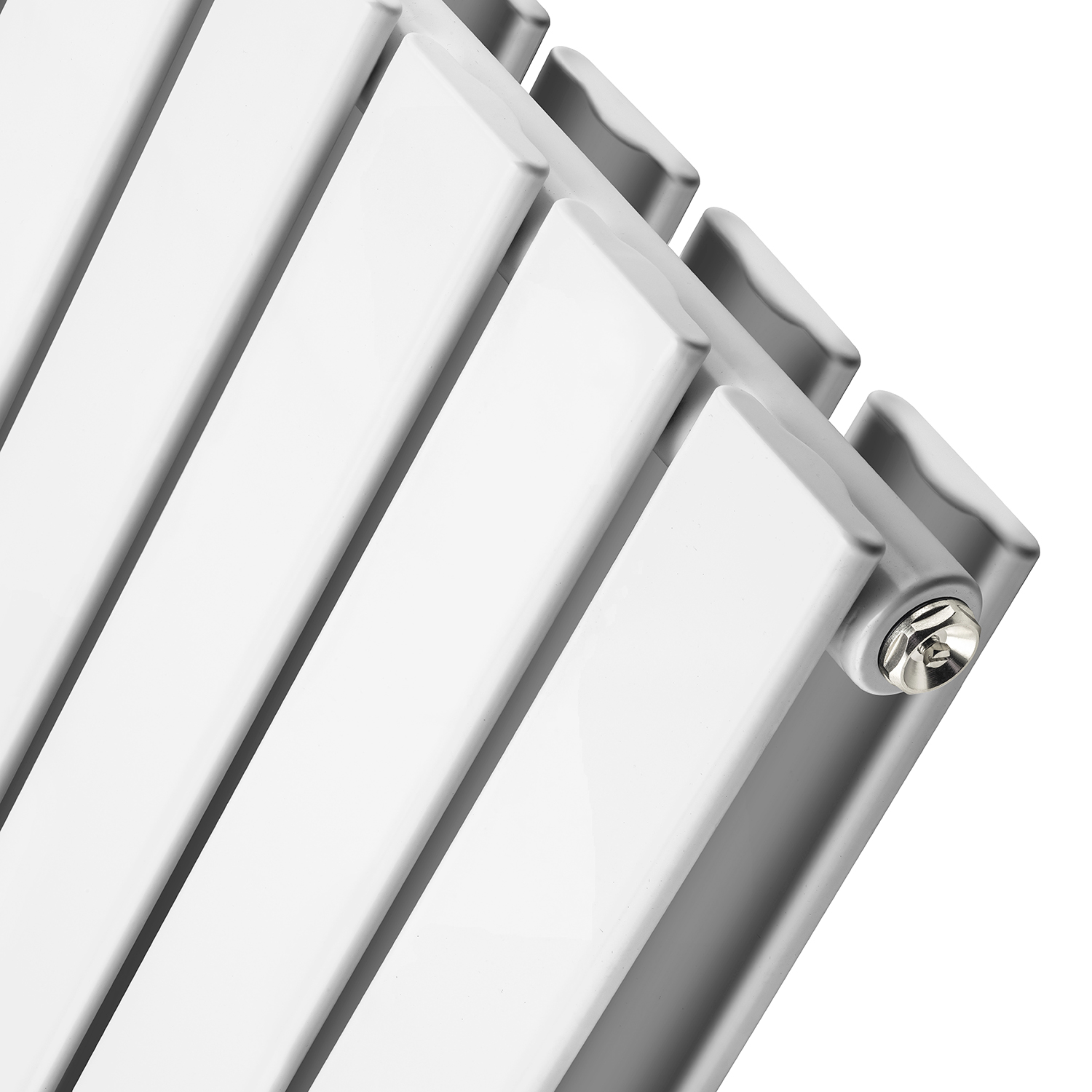 635 x 280mm White Double Flat Panel Horizontal Radiator 