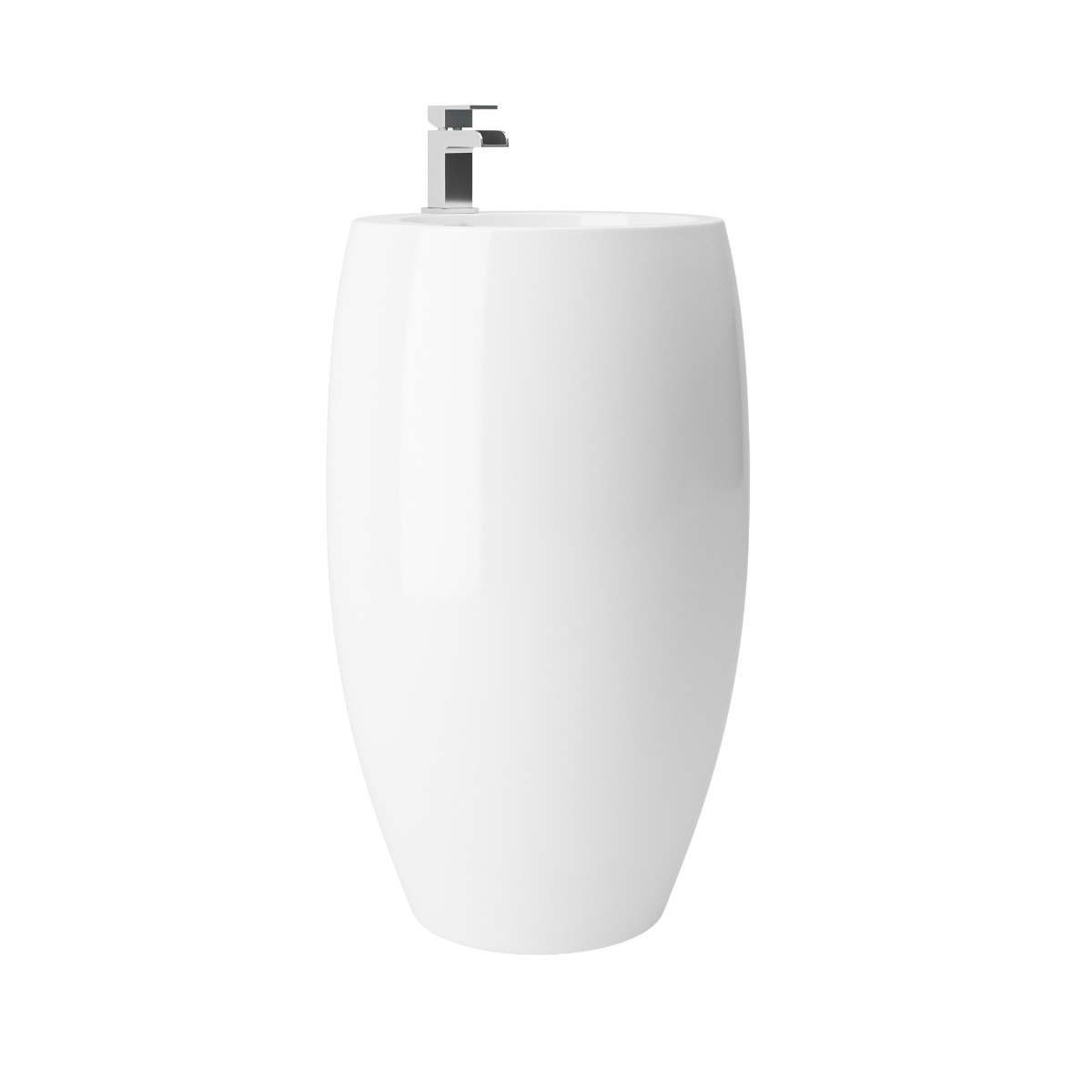 Chamonix Modern Freestanding Pedestal Basin