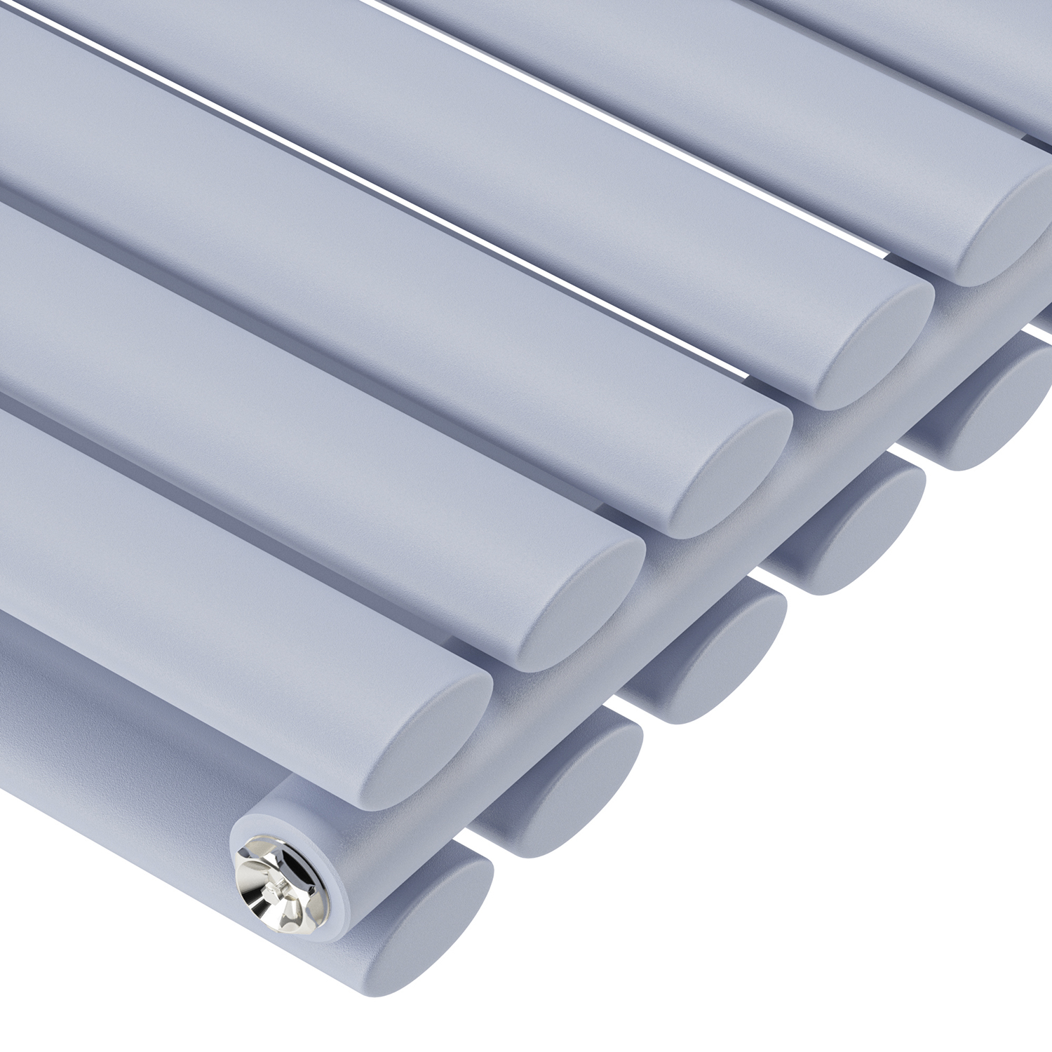 1600 x 472mm 'Pick A Pastel' Double Oval Tube Vertical Radiator