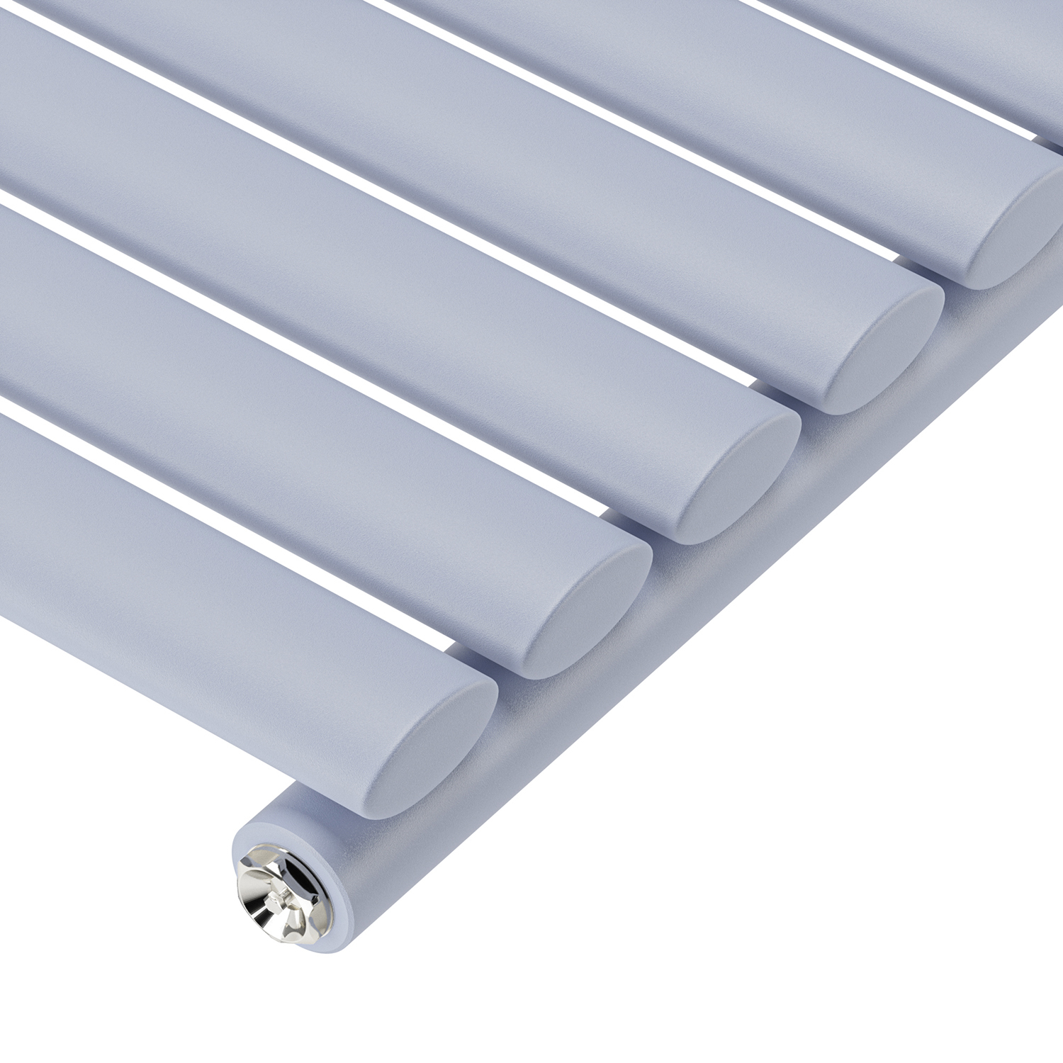 1600 x 236mm 'Pick A Pastel' Single Oval Tube Vertical Radiator