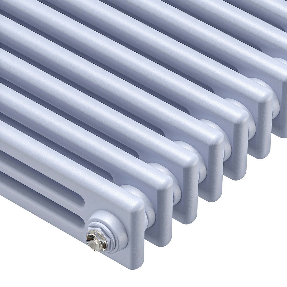 1500 x 383mm 'Pick A Pastel' Vertical Traditional 3 Column Radiator