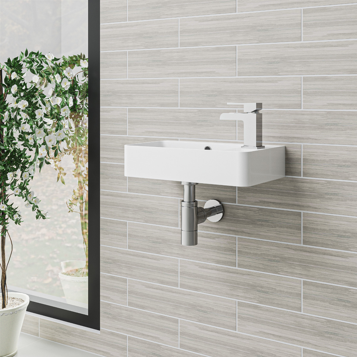 Garda Cloakroom Wall Hung Basin