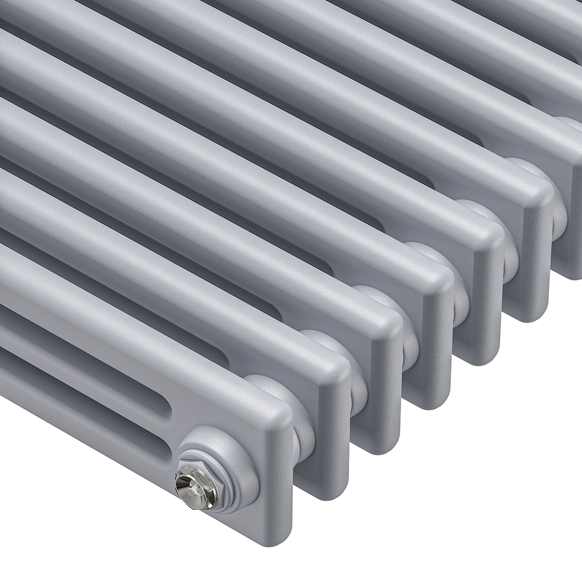 1500 x 203mm 'Pick A Pastel' Vertical Traditional 3 Column Radiator