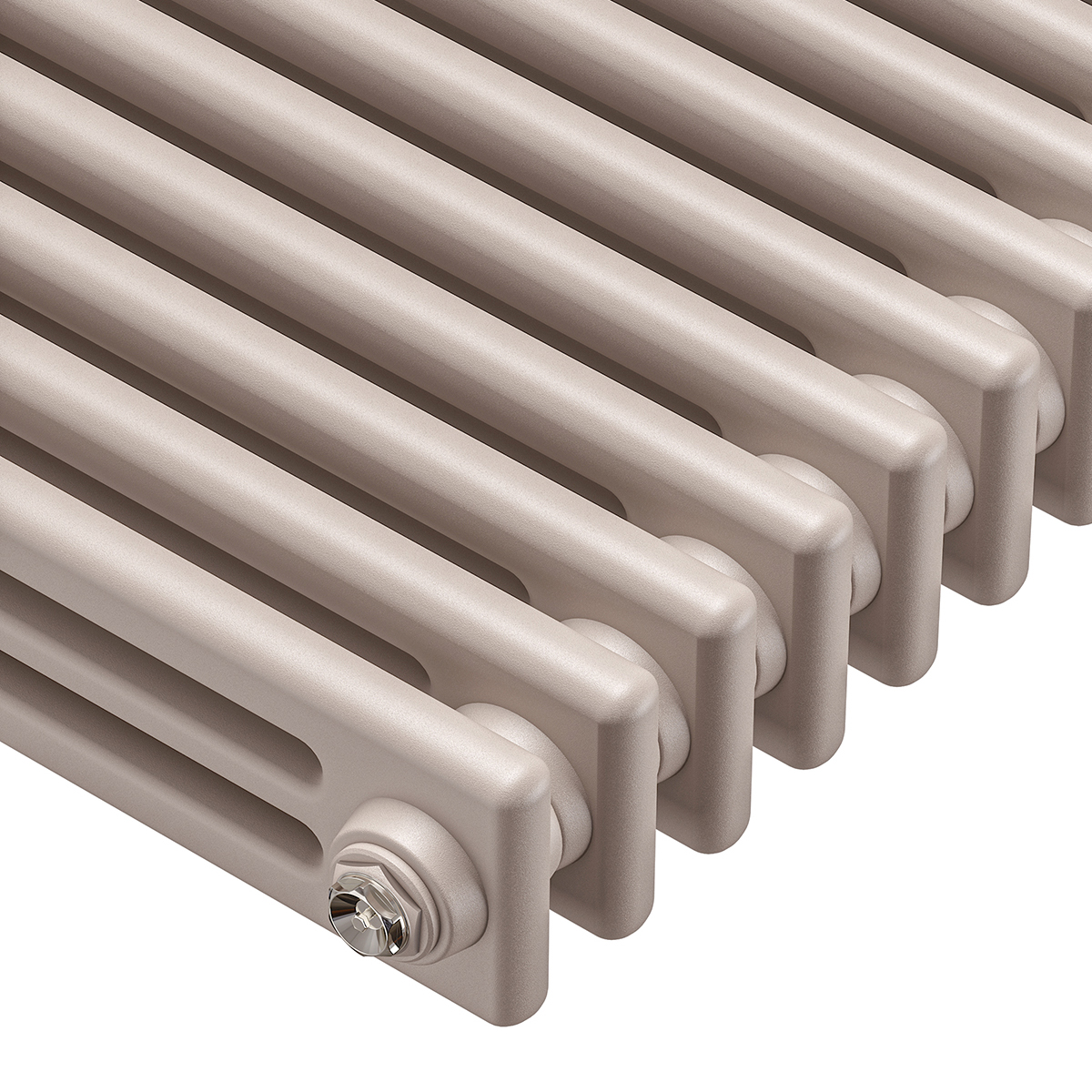 1500 x 203mm 'Pick A Pastel' Vertical Traditional 3 Column Radiator