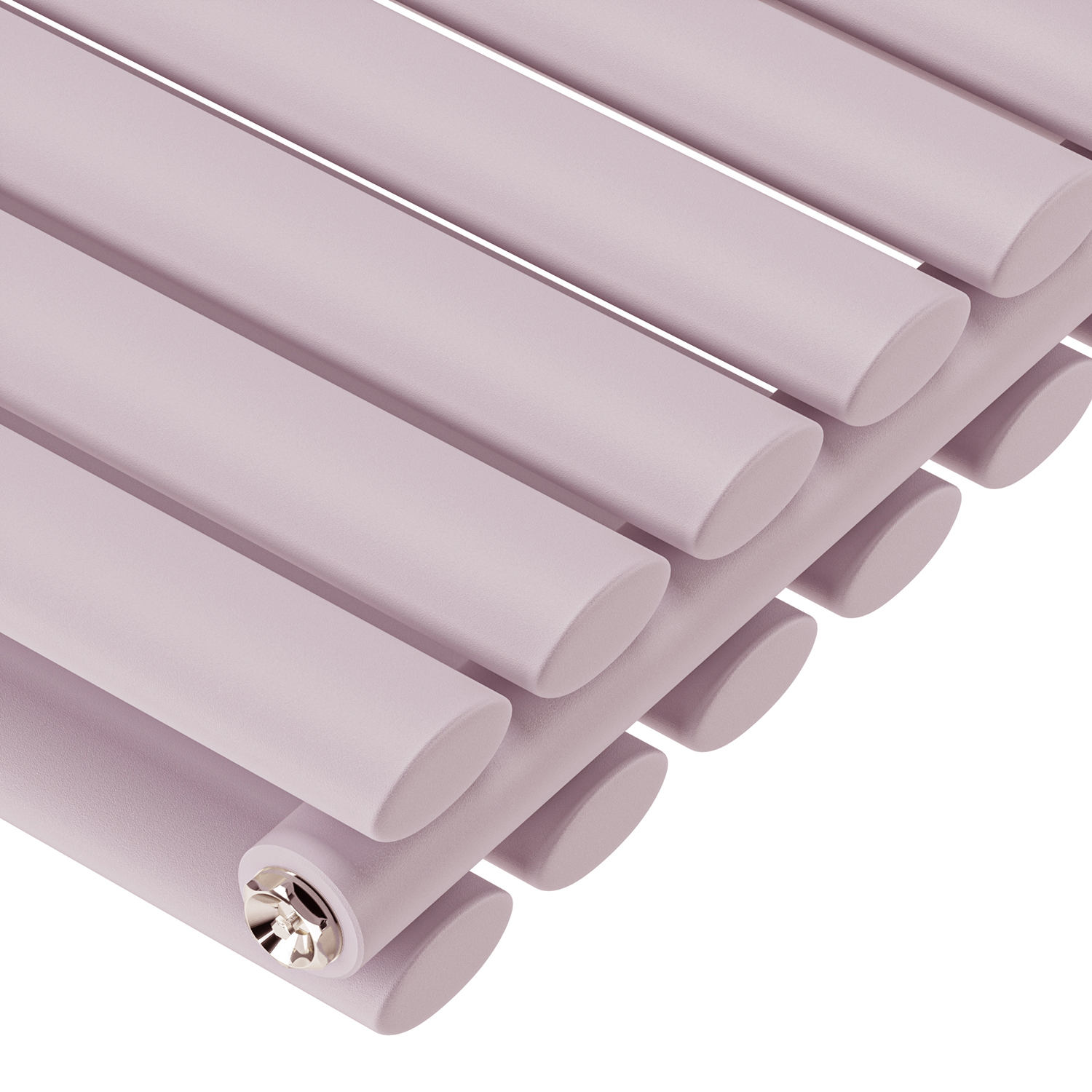 1600 x 472mm 'Pick A Pastel' Double Oval Tube Vertical Radiator
