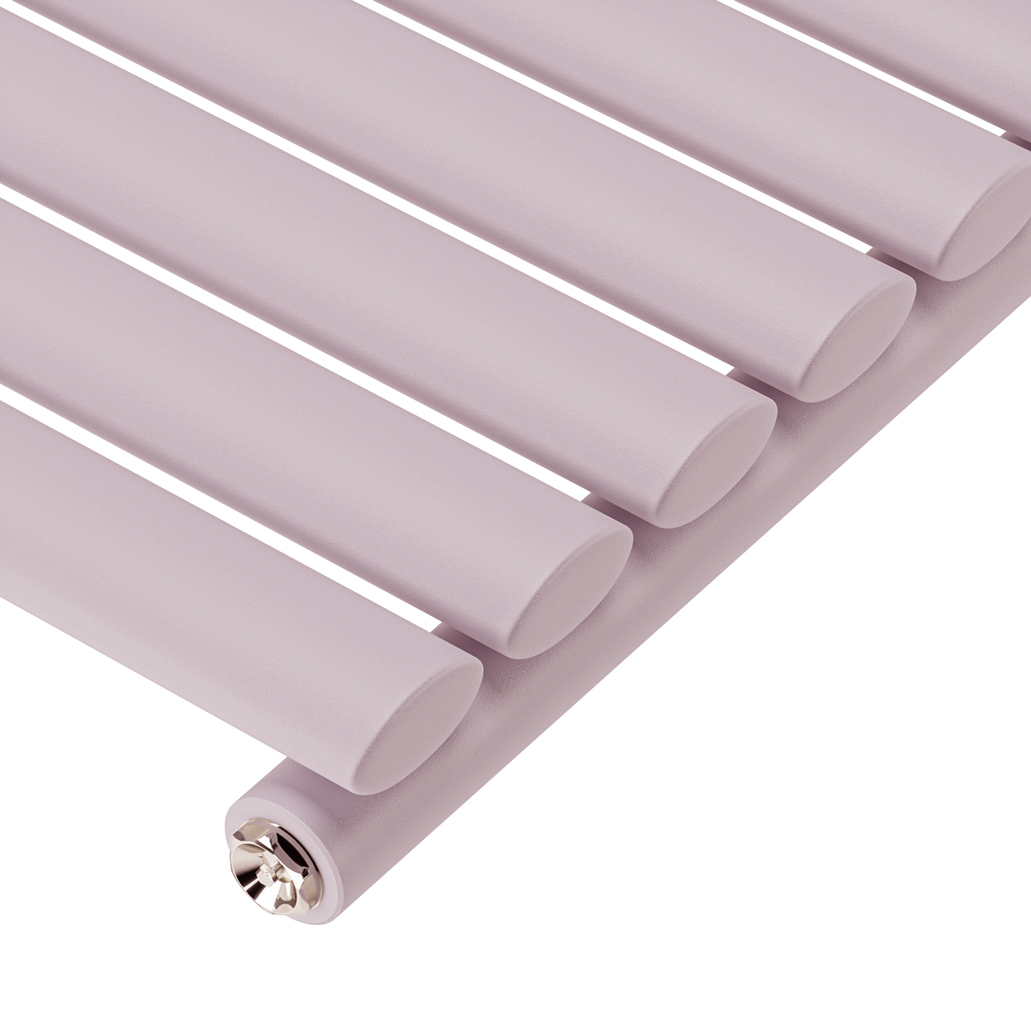 1600 x 354mm 'Pick A Pastel' Single Oval Tube Vertical Radiator