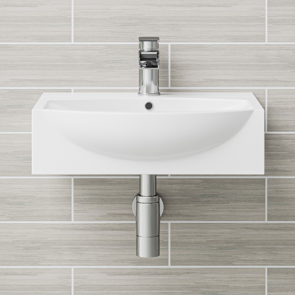 Allos Chrome Waterfall Basin Tap