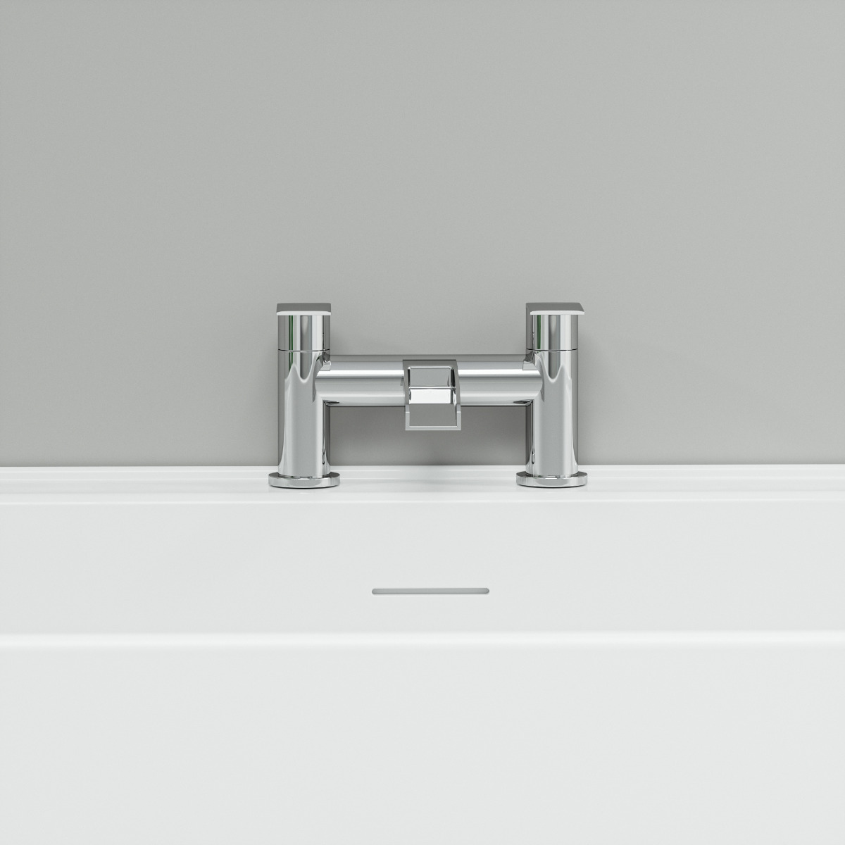 Allos Chrome Waterfall Bath Filler Tap
