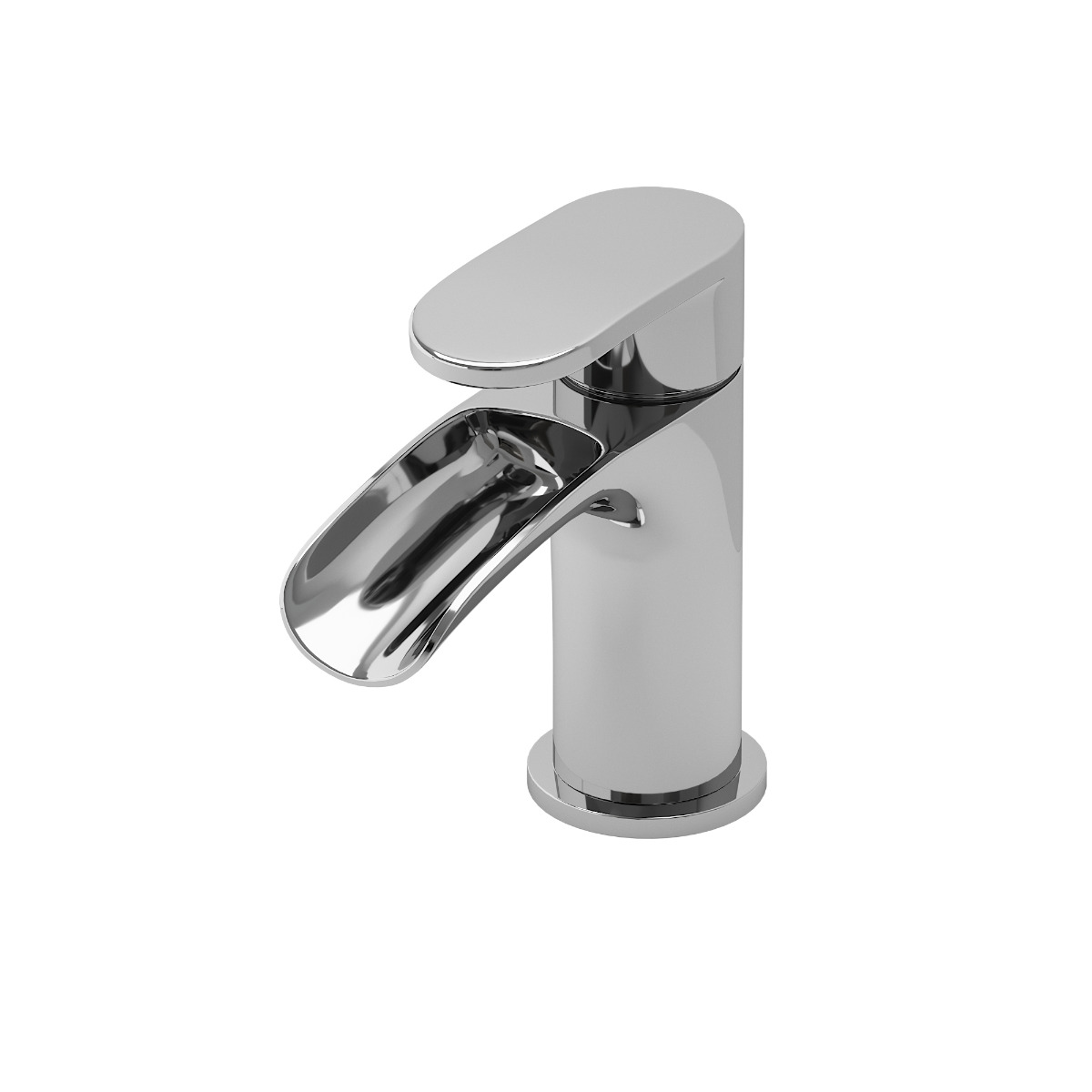 Bassi Chrome Waterfall Basin Tap