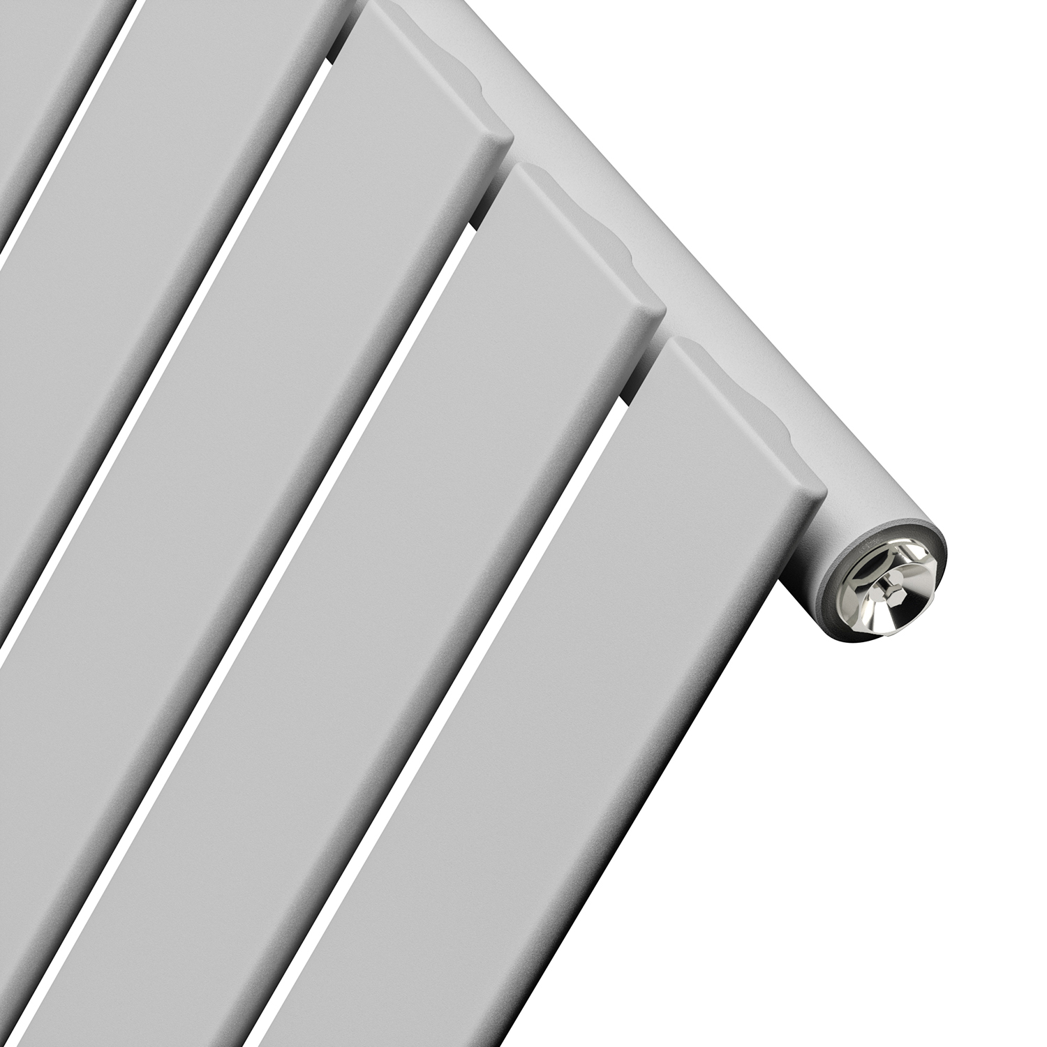 400 x 840mm Electric Feather Grey Single Flat Panel Horizontal Radiator