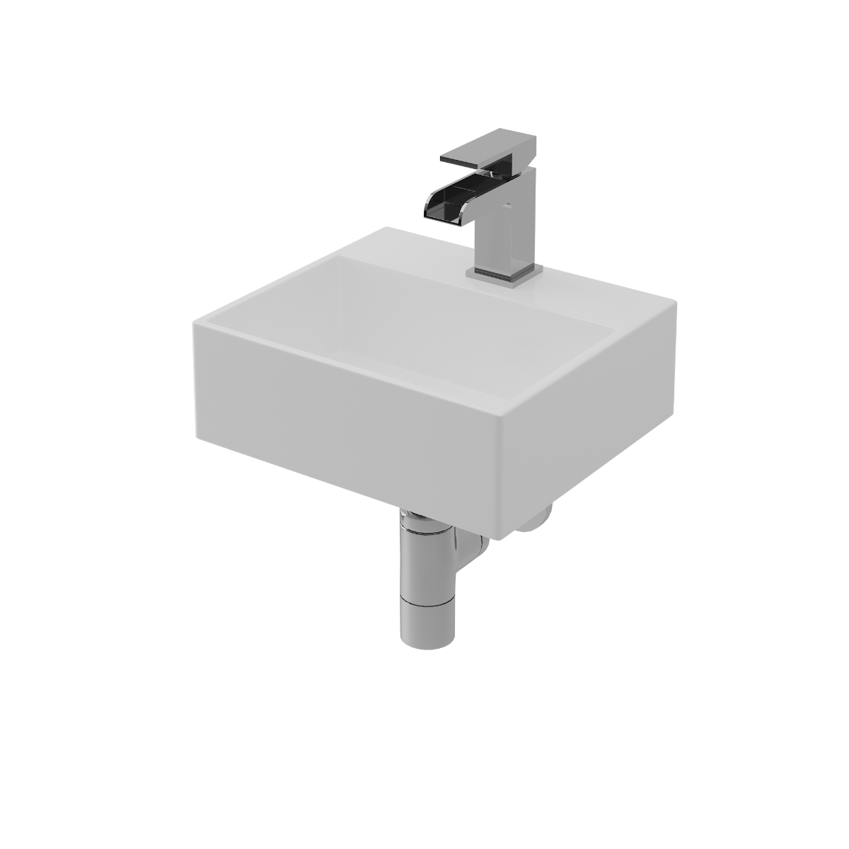 Ledro Space Saving Wall Hung Basin