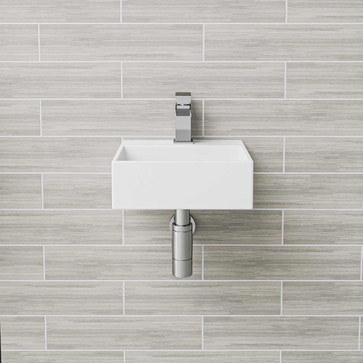 Ledro Space Saving Wall Hung Basin