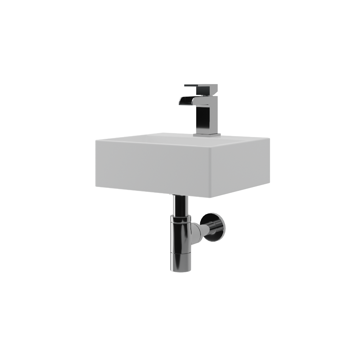 Ledro Space Saving Wall Hung Basin