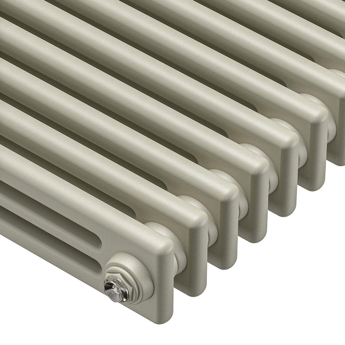 1500 x 293mm 'Pick A Pastel' Vertical Traditional 3 Column Radiator