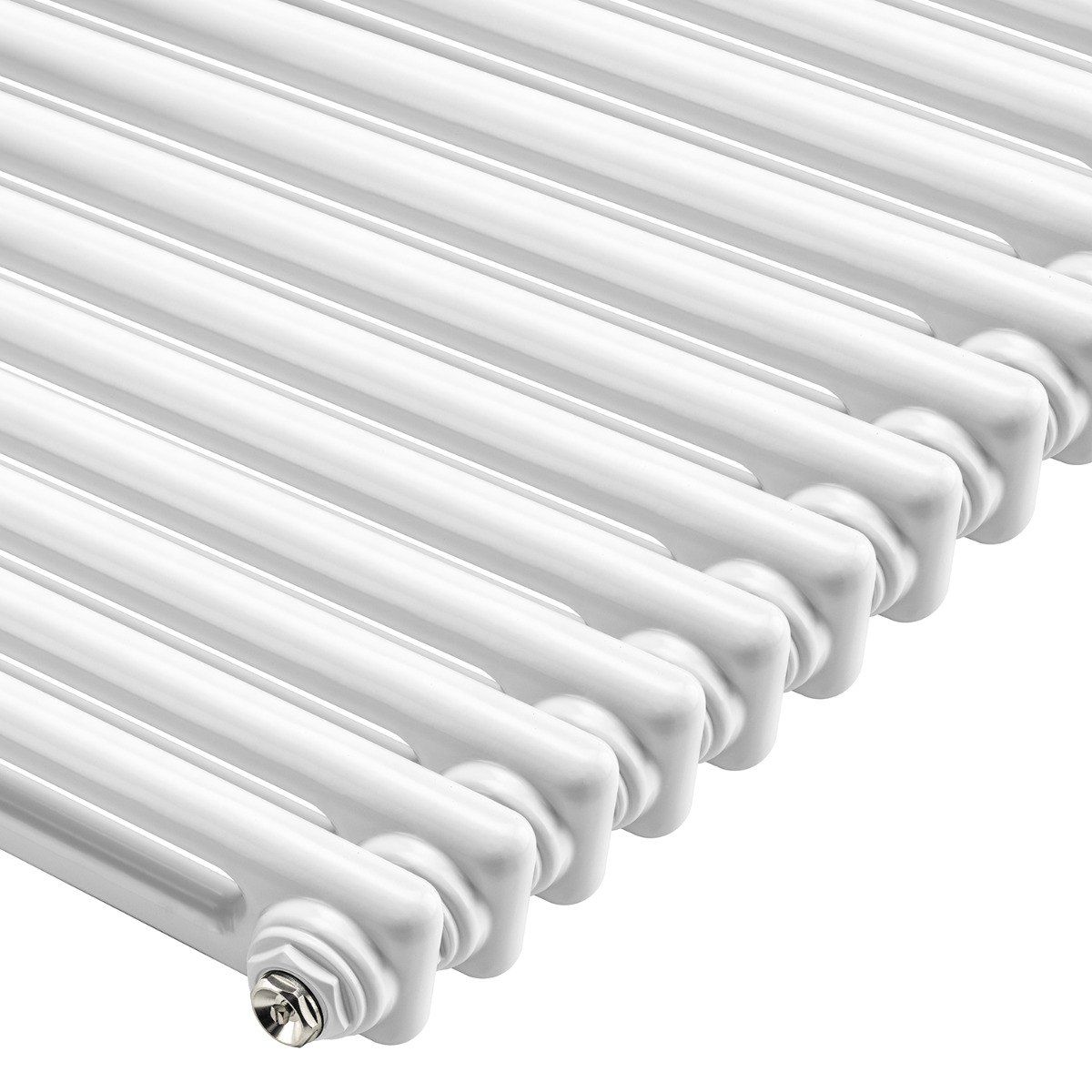 300 x 788mm White Horizontal Traditional 2 Column Radiator