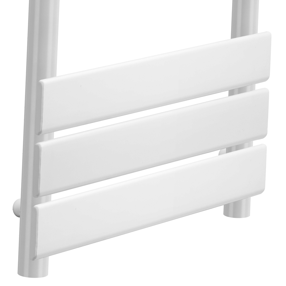 800 x 450mm White Heated Towel Rail, Bathroom Radiator