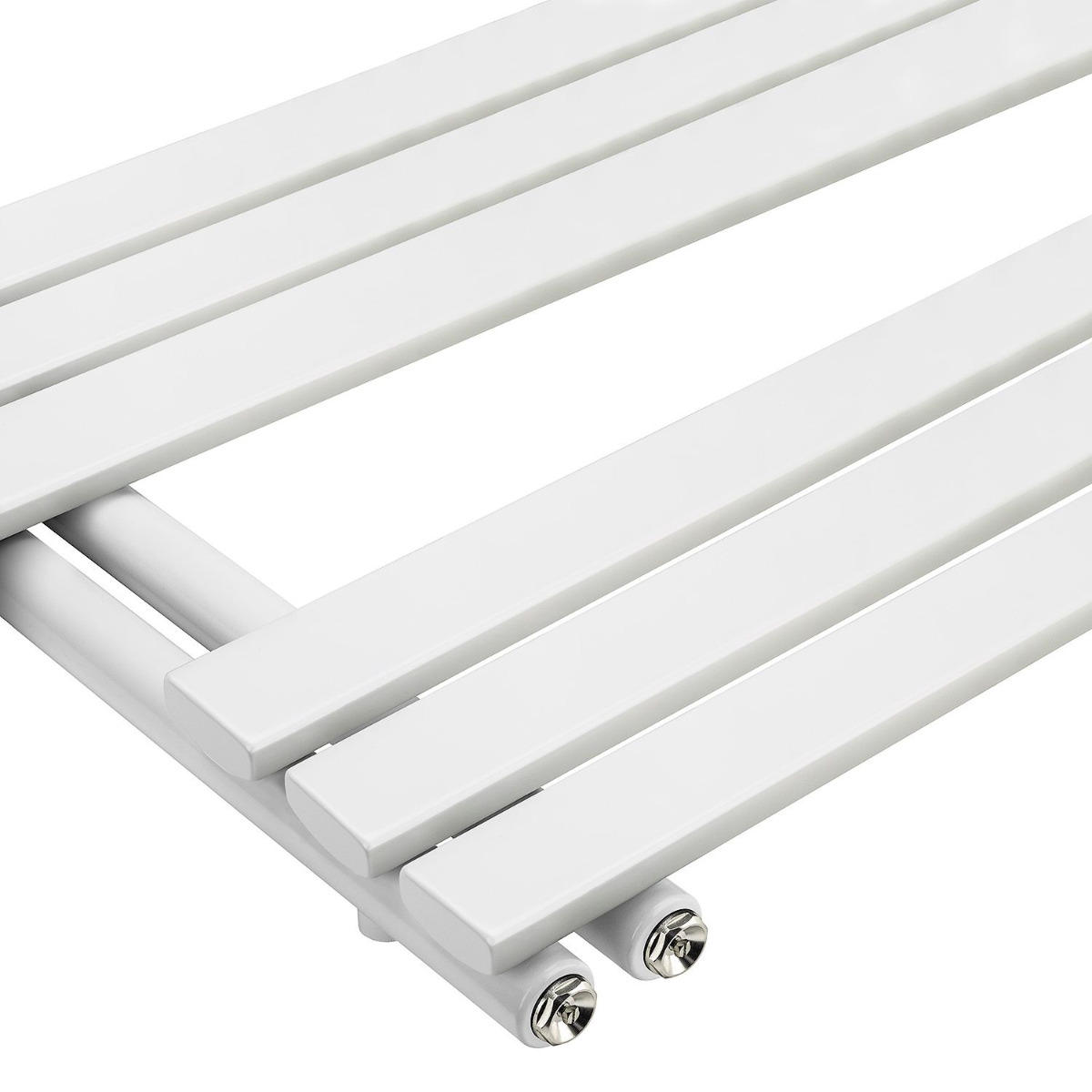 1180 x 400mm White Flat Panel Bathroom Towel Radiator