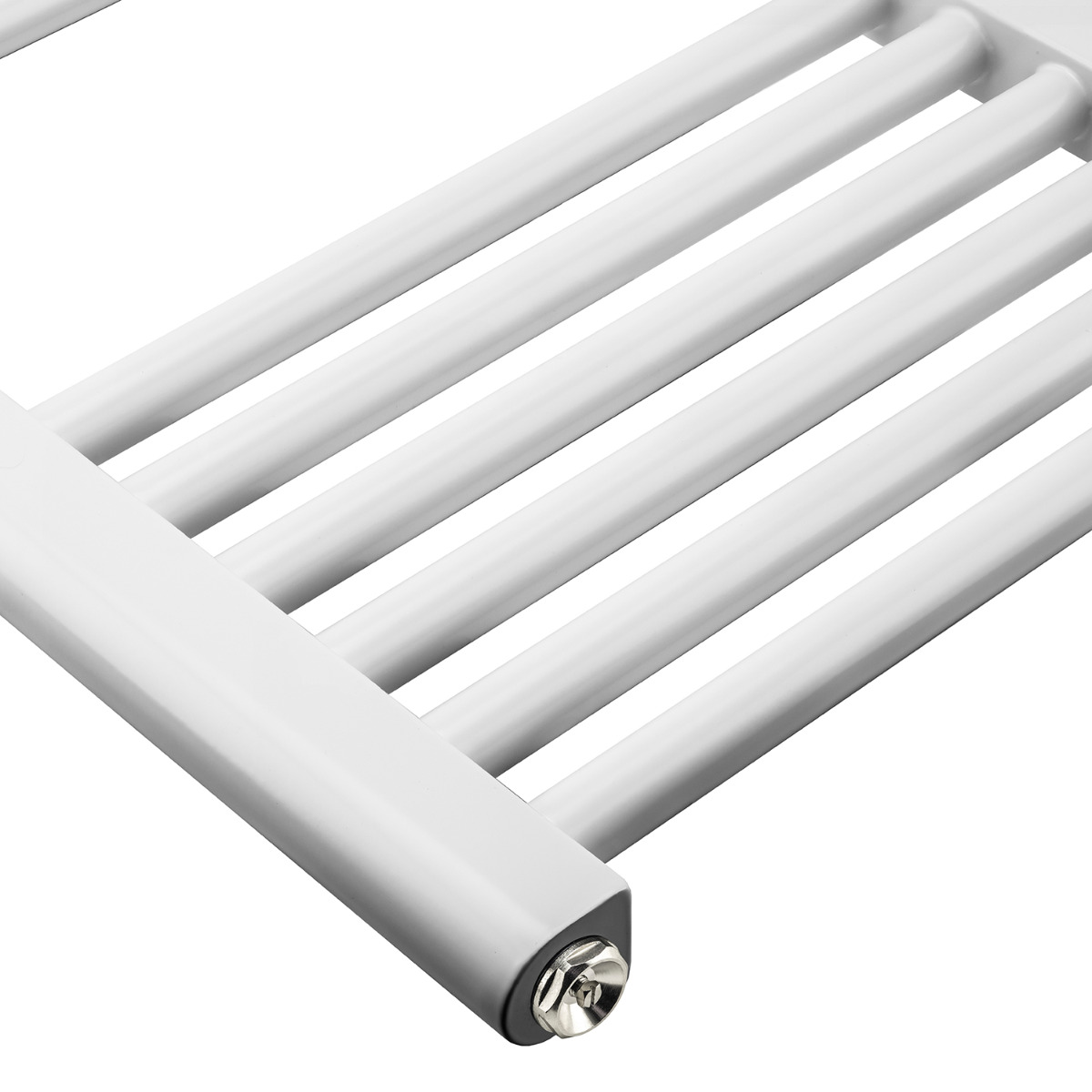 1600 x 400mm Straight White Heated Towel Rail