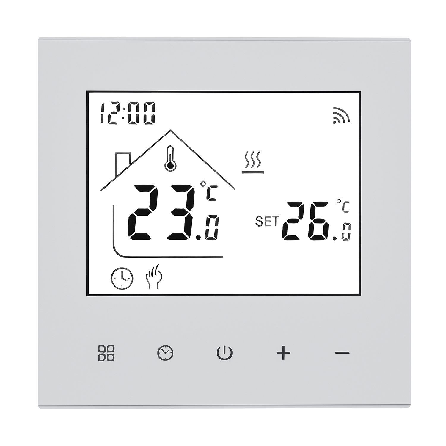 Toasty Toes, Smart WiFi White Thermostat, Central Heating