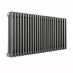 1780 x 590mm Anthracite Double Oval Tube Vertical Radiator
